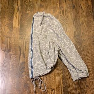 Free People cropped zip up hoodie